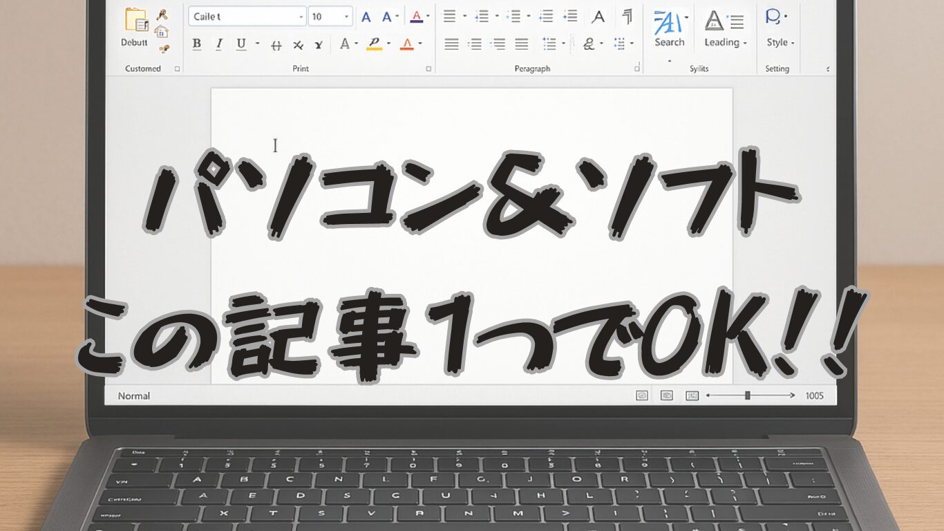 【執筆用】パソコン系＆ソフト総集 | この記事1つで執筆の道具は揃います